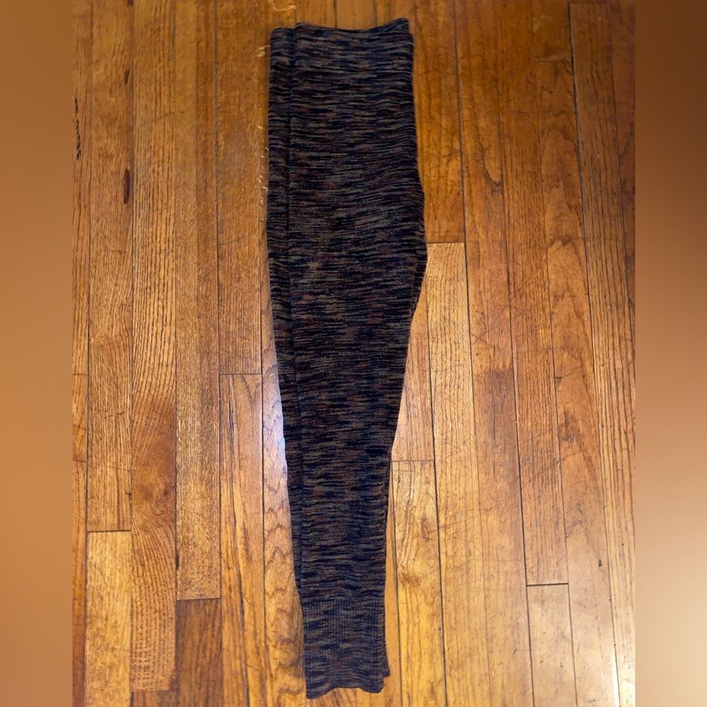 Free People Black and Brown Patterned Leggings - Picture 4 of 5
